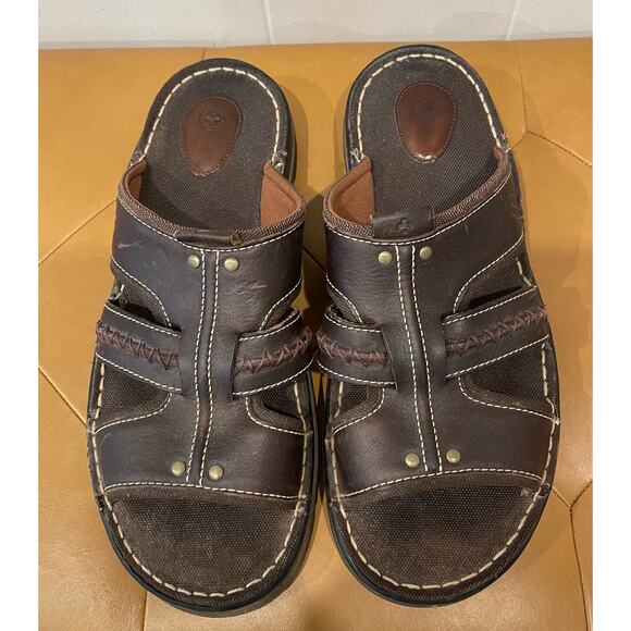 Doc martens Other - Dr. Doc Martens Slides Sandals Men’s 13 Air Cushion Sole Brown Leather